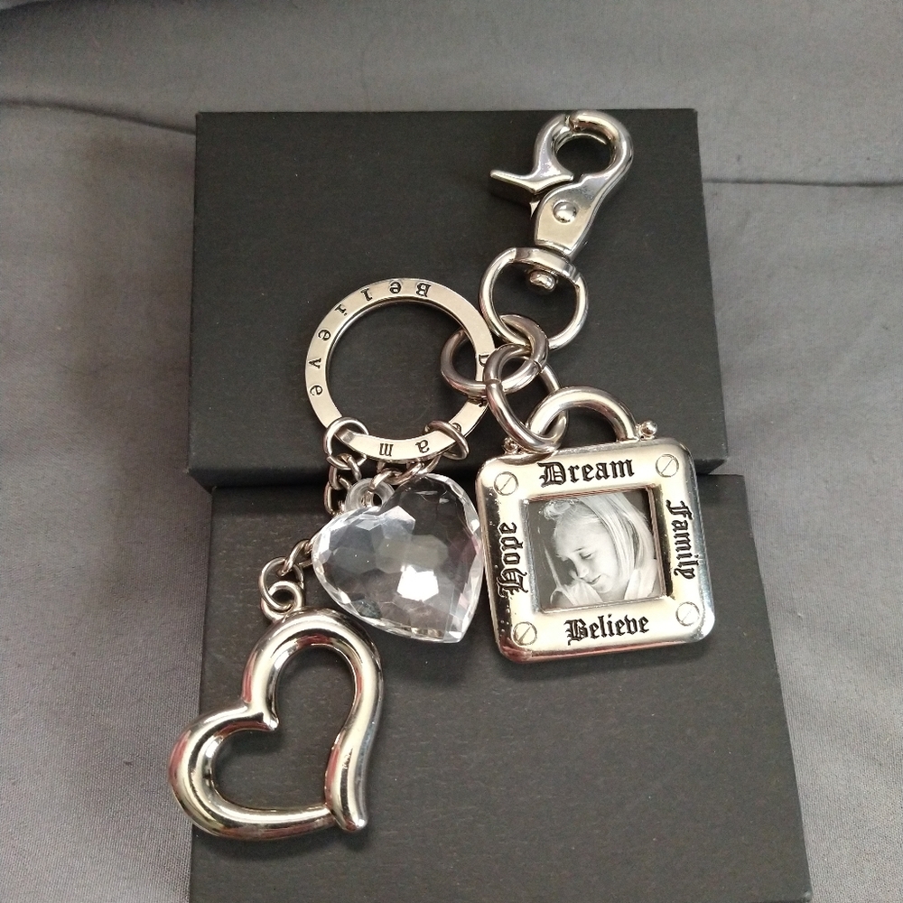 Bag Charm with photo frame / Keychain